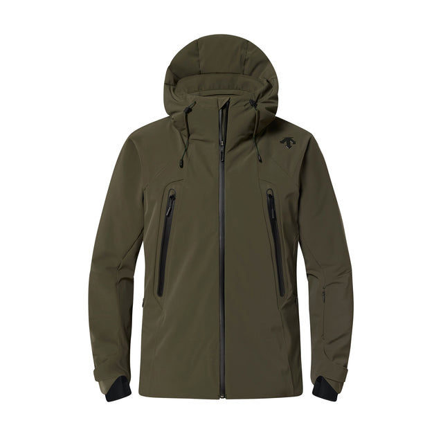 Descente 3d Insulater Mens Jacket 2026 ski jacket -- front view on model showing insulated shell and hood at Willis Ski and