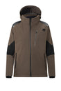 Descente Pilot Insulated Mens Jacket ski jacket -- front view on model showing insulated shell and hood at Willis Ski and