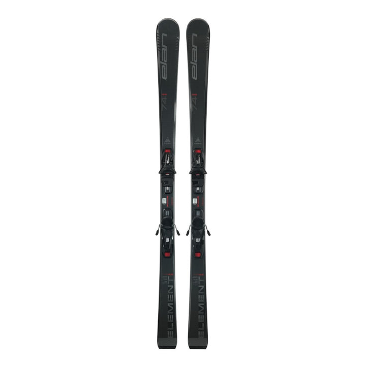 This is an image of Elan Element 74 Black SX Skis w/ EL9.0 GW Bindings 2026