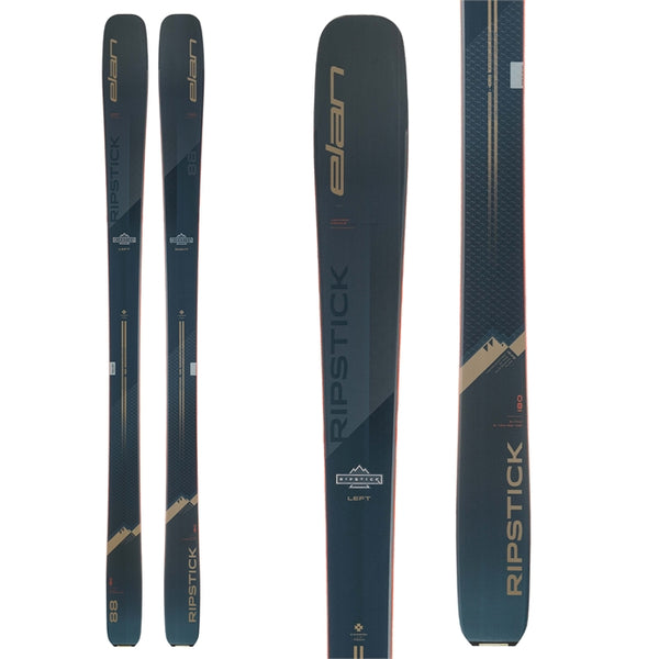 This is an image of Elan Ripstick 88 skis Package