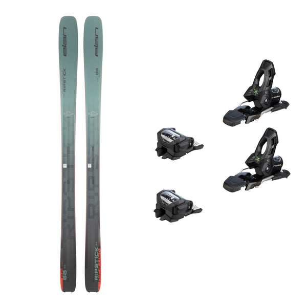 This is an image of Elan Ripstick 88 Skis Package with Attack 11 Ski Bindings