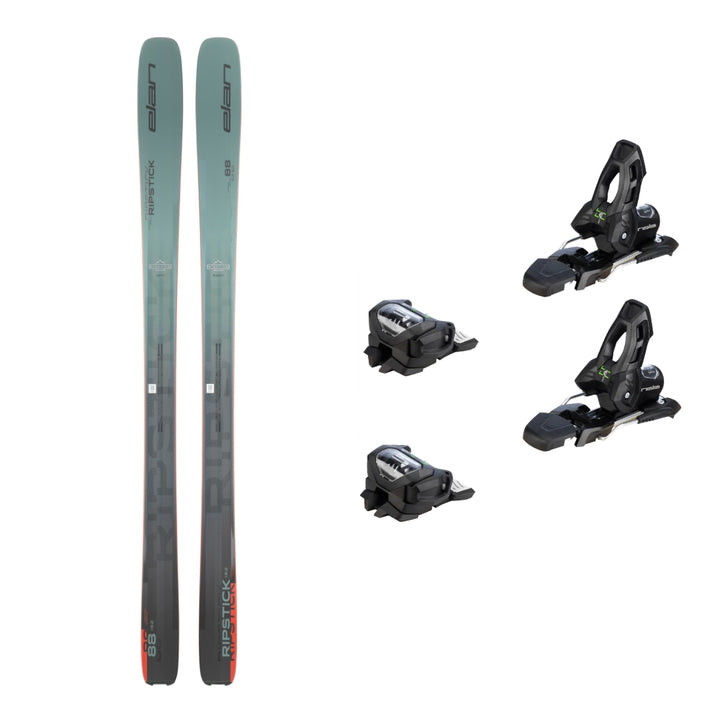 This is an image of Elan Ripstick 88 Skis Package with Attack 11 Ski Bindings