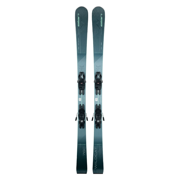 This is an image of Elan Wildcat 76 C LS Skis with ELW 9.0 Bindings