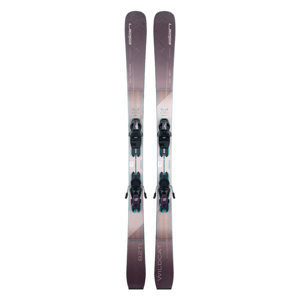 This is an image of Elan Wildcat 82 Ti PS Skis with ELW 9.0 Bindings