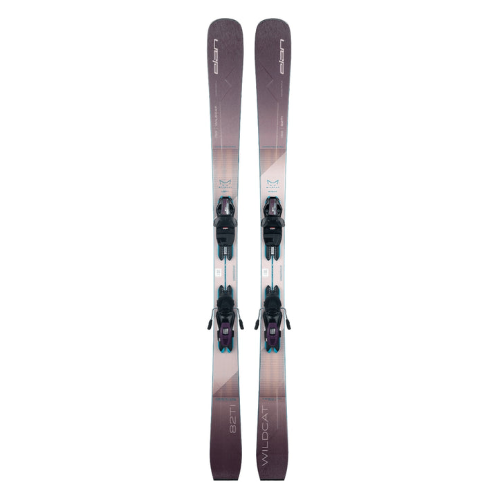 This is an image of Elan Wildcat 82 Ti PS Skis with ELW 9.0 Bindings