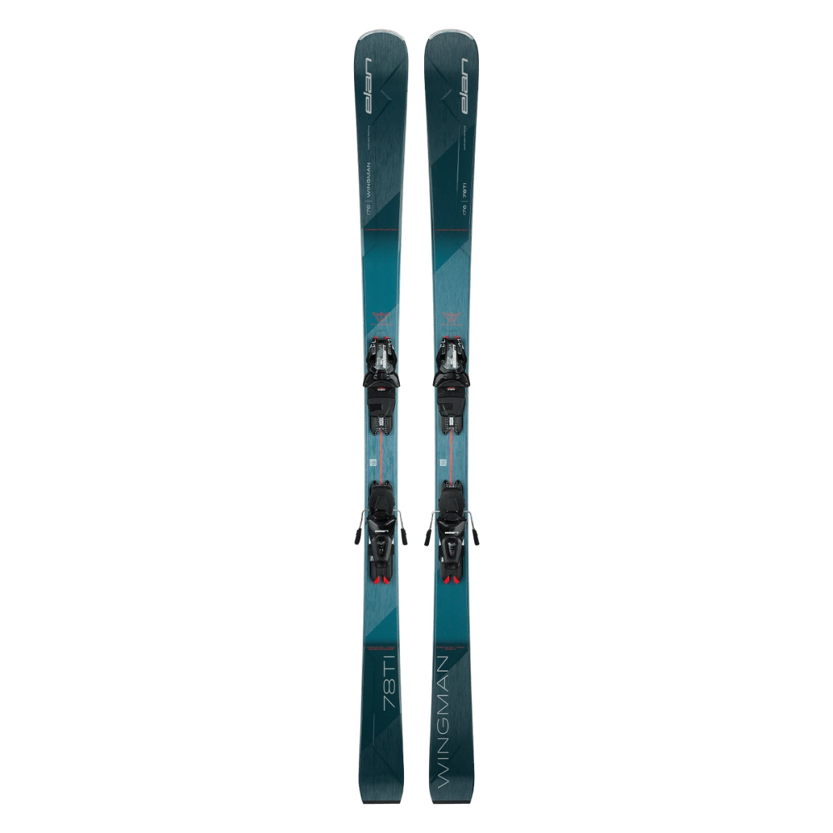 This is an image of Elan Wingman 78 Ti PS Skis with ELS 11.0 Bindings