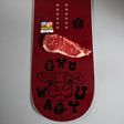 Gnu Wagyu Snowboard 2026 alpine binding -- Regular colorway top view showing toe and heel piece