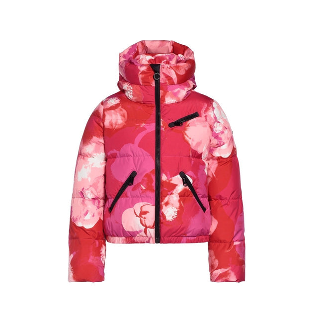 Goldbergh Alpenrose Womens Jacket ski jacket -- front view on model showing insulated shell and hood at Willis Ski and Board