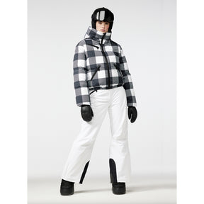 Goldbergh Cabin Womens Ski Jacket ski jacket -- front view on model showing insulated shell and hood at Willis Ski and Board