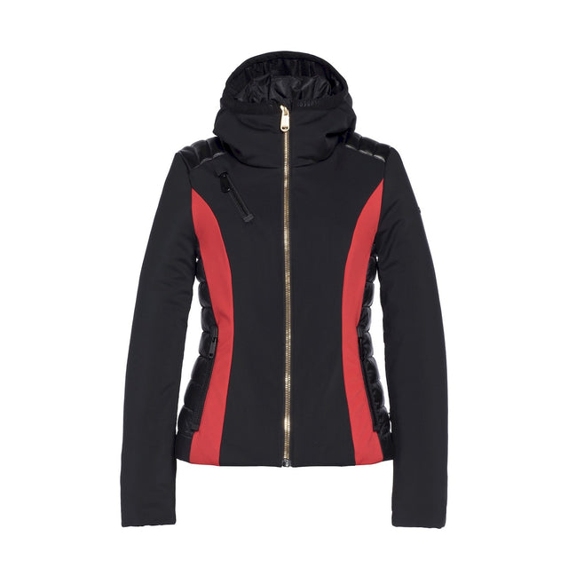 Goldbergh Classy Womens Jacket ski jacket -- front view on model showing insulated shell and hood at Willis Ski and Board