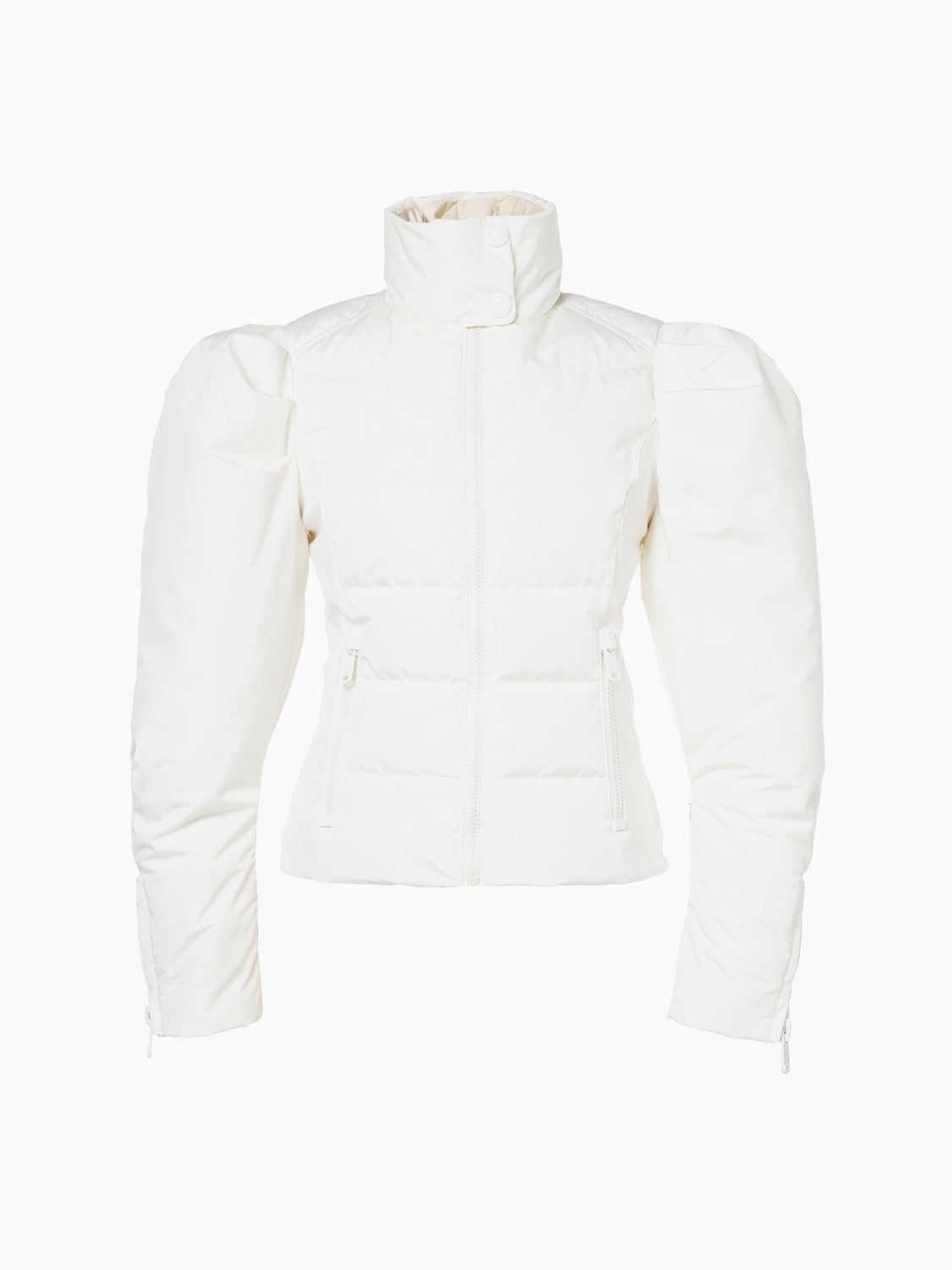 Goldbergh Delphine Womens Jacket ski jacket -- front view on model showing insulated shell and hood at Willis Ski and Board
