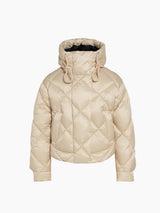 Goldbergh Fiona Womems Jacket ski jacket -- front view on model showing insulated shell and hood at Willis Ski and Board