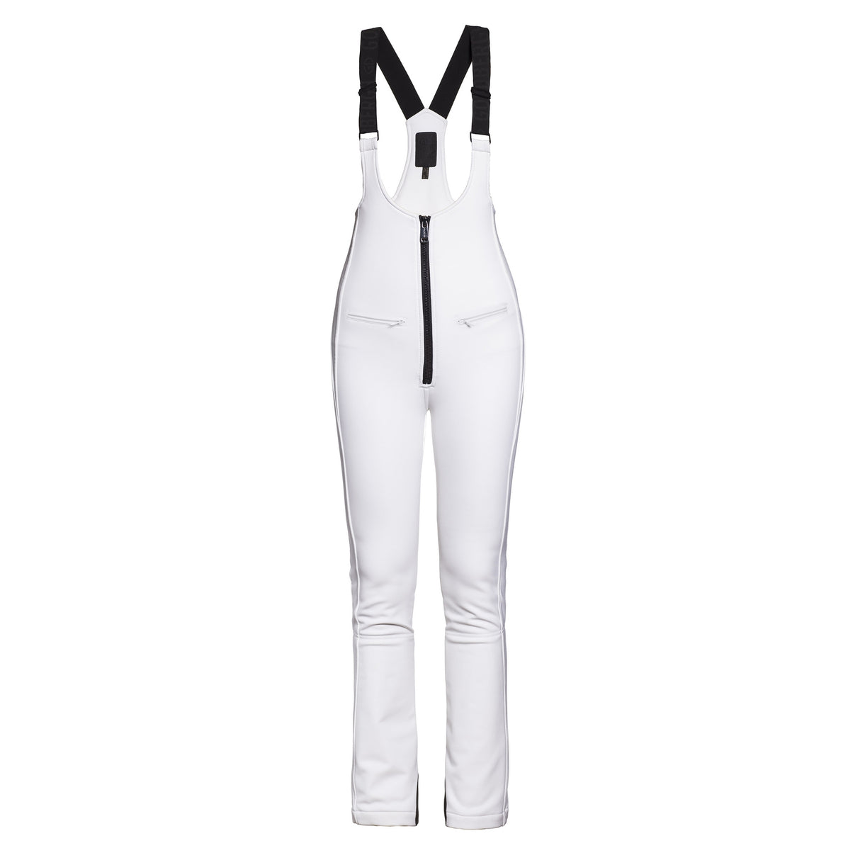 Goldbergh Phoebe Womens Bib ski pant -- front view on model showing insulated ski pant at Willis Ski and Board Pittsburgh