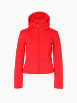 Goldbergh Slvie Womens Jacket ski jacket -- front view on model showing insulated shell and hood at Willis Ski and Board