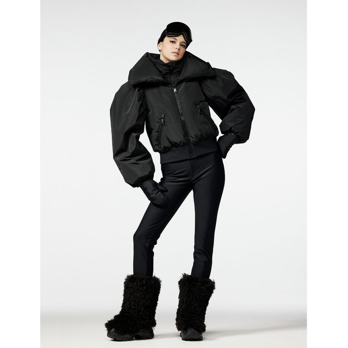 Goldbergh Vava Womens Ski Jacket ski jacket -- front view on model showing insulated shell and hood at Willis Ski and Board