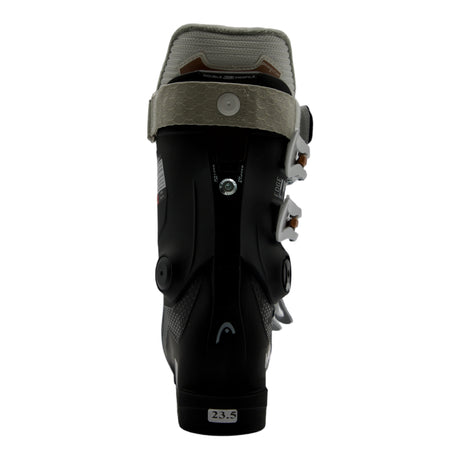 Head Edge Lyt 80 W Ski Boots 2023 women's ski boot -- inside profile view in black colorway
