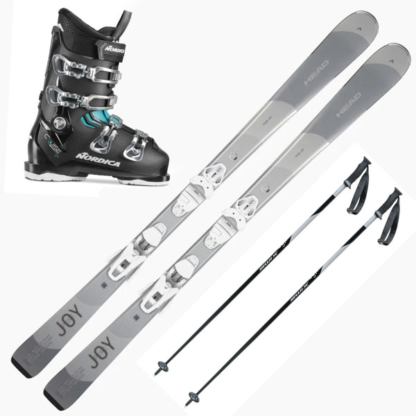 This is an image of Head Pure Joy Skis with Joy 9 GW Bindings Package with Ski Boots