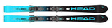 This is an image of Head WC e.Race Team Skis with JRS 4.5 Bindings