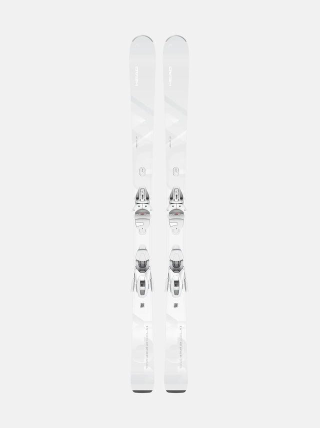 Head Absolut Joy Skis With Joy 9 Bindings 2026 alpine binding -- top view showing toe and heel piece at Willis Ski and Board