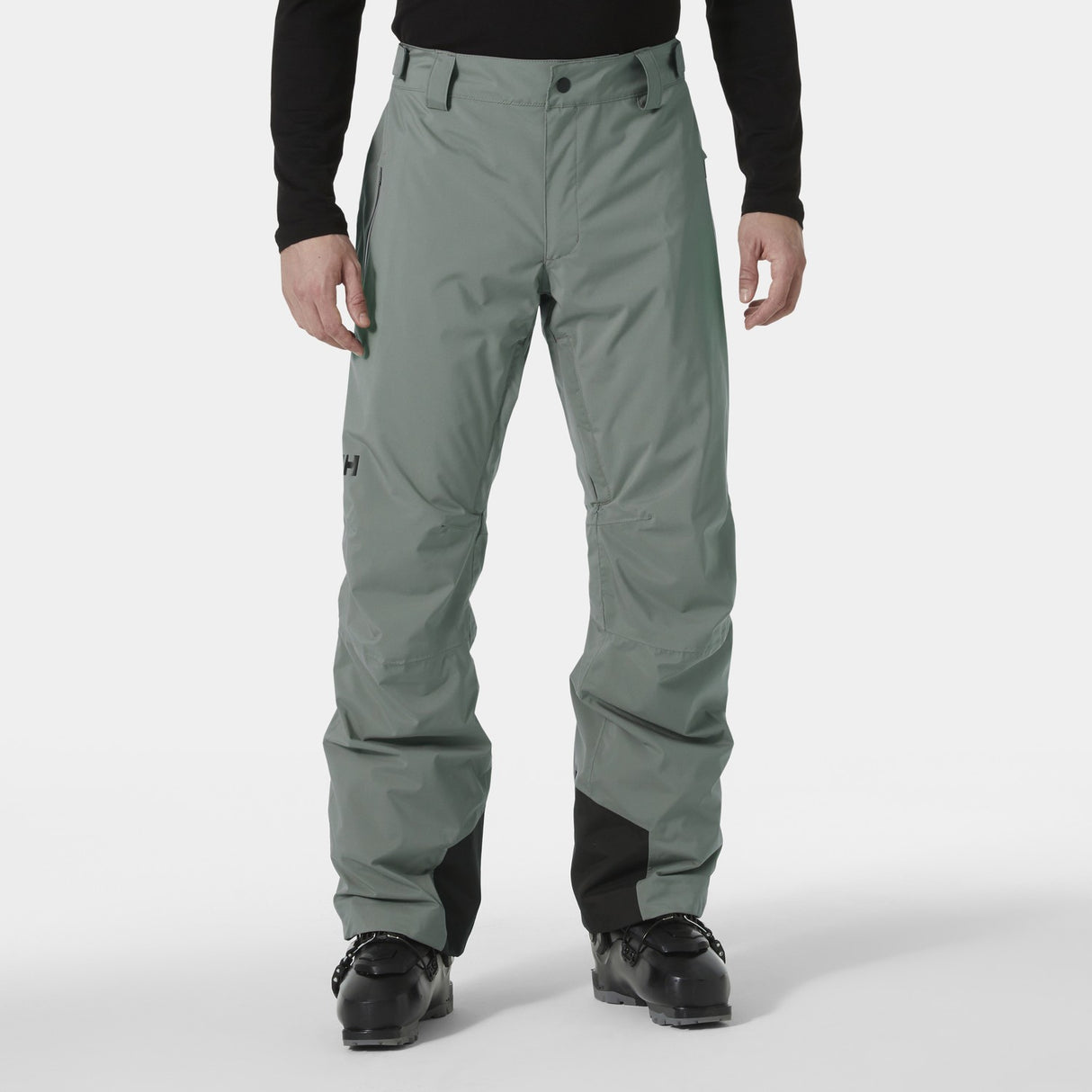 Helly Hansen Legendary Mens Pant 2026 ski pant -- Concrete colorway front view on model