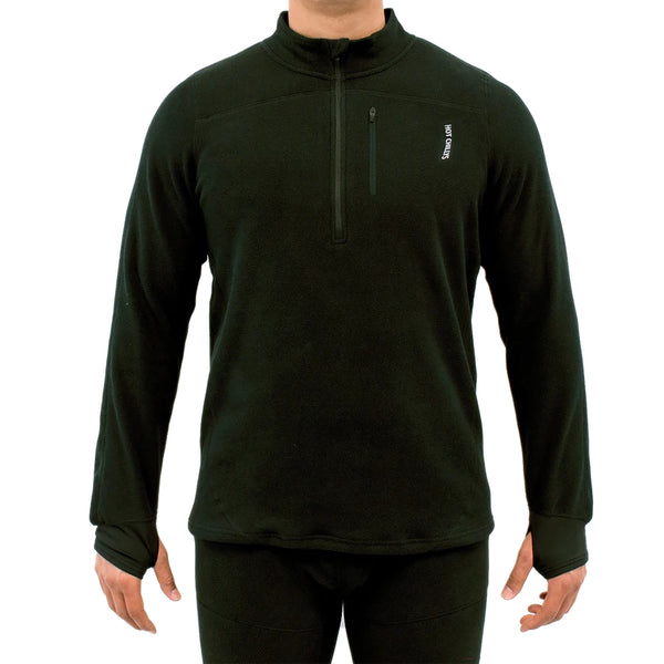 This is an image of Hot Chillys La Montana Mens Zip-T