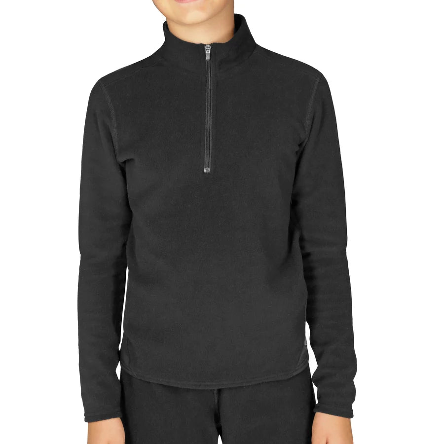 This is an image of Hot Chillys Youth La Montana Zip-T
