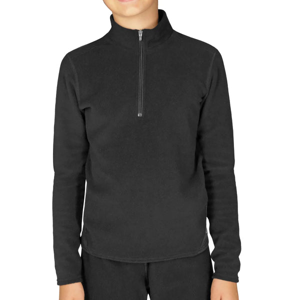 This is an image of Hot Chillys Youth La Montana Zip-T