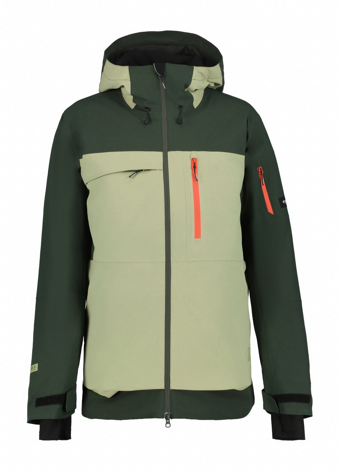 Icepeak Cale Mens Jacket ski jacket -- front view on model showing insulated shell and hood at Willis Ski and Board