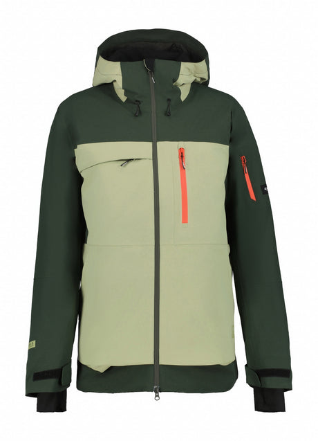 Icepeak Cale Mens Jacket ski jacket -- front view on model showing insulated shell and hood at Willis Ski and Board