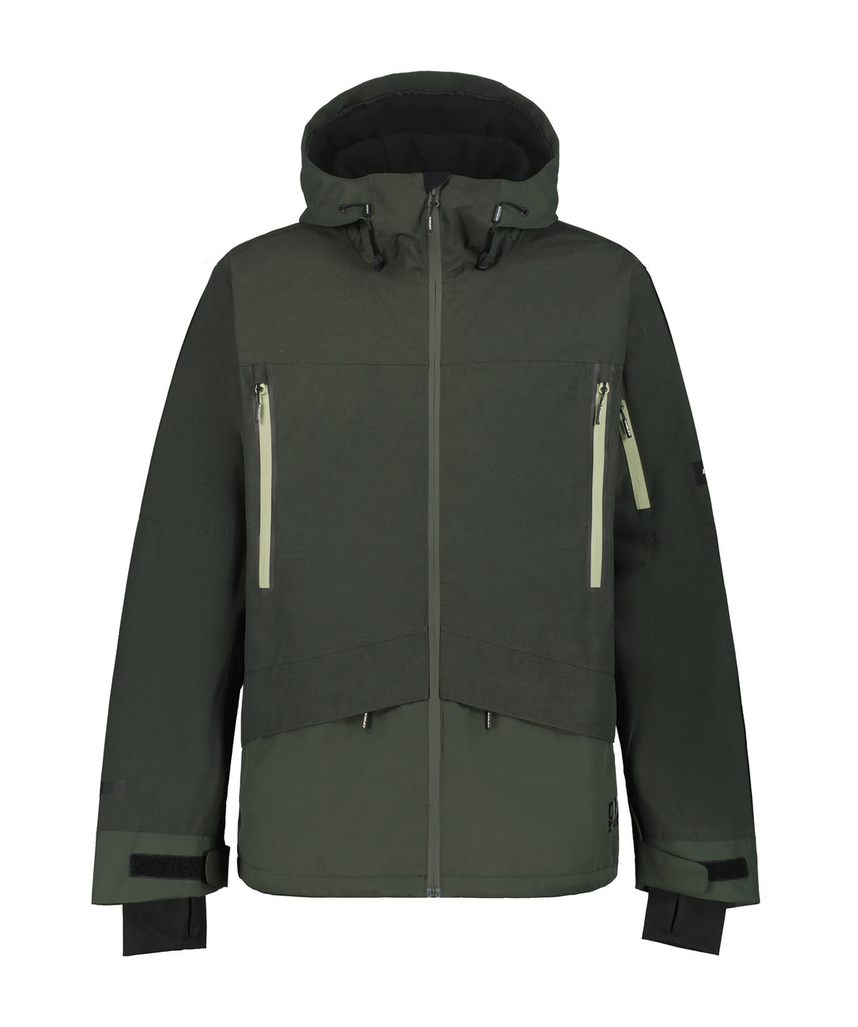 Icepeak Castres Mens Jacket ski jacket -- front view on model showing insulated shell and hood at Willis Ski and Board