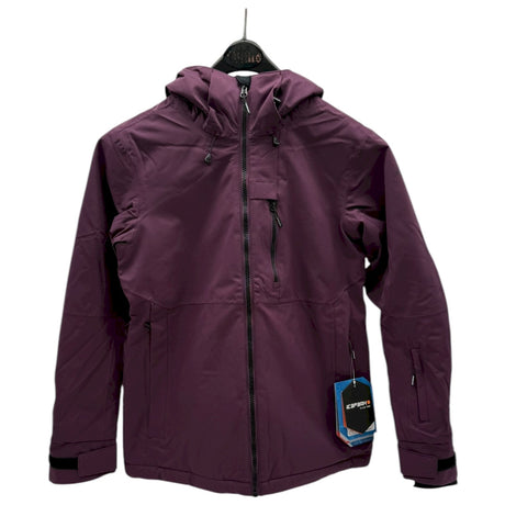 Icepeak Cathay Womens Jacket ski jacket -- front view on model showing insulated shell and hood at Willis Ski and Board