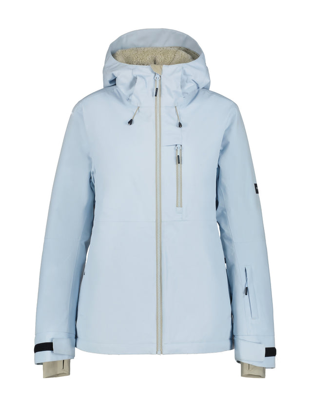 Icepeak Cathay Womens Jacket 2026 ski jacket -- front view on model showing insulated shell and hood at Willis Ski and Board