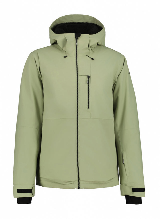Icepeak Chester Mens Jacket ski jacket -- front view on model showing insulated shell and hood at Willis Ski and Board