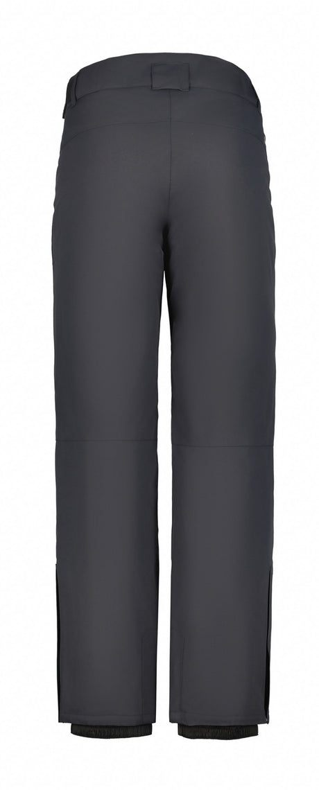 Icepeak Colman Mens Pant 2026 ski pant -- Grey colorway side view showing side zip ventilation