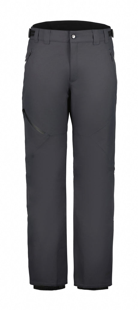 Icepeak Colman Mens Pant 2026 ski pant -- Grey colorway waistband and suspender detail
