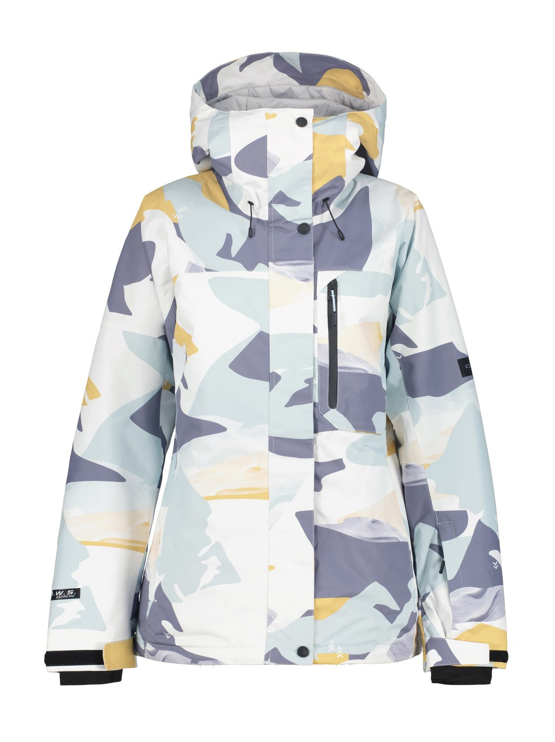 Icepeak Creola Womens Jacket 2026 ski jacket -- front view on model showing insulated shell and hood at Willis Ski and Board