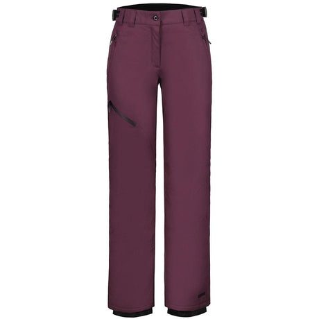 Icepeak Curlew Womens Pant ski pant -- Dark Purple 770 colorway front view on model