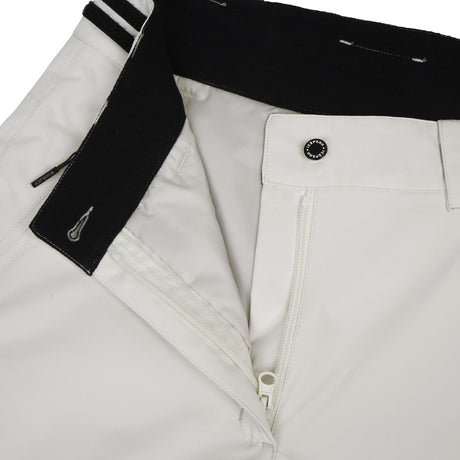 Icepeak Curlew Womens Pant 2026 ski pant -- Powder colorway side view showing side zip ventilation