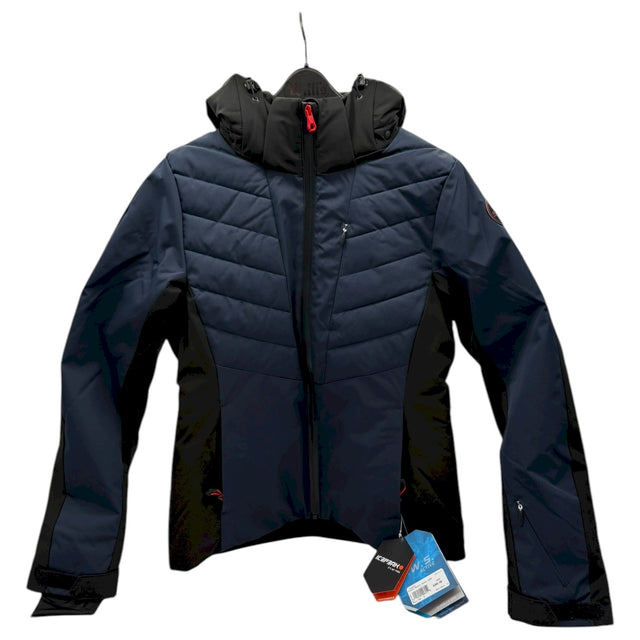 Icepeak Eleele Womens Jacket ski jacket -- front view on model showing insulated shell and hood at Willis Ski and Board