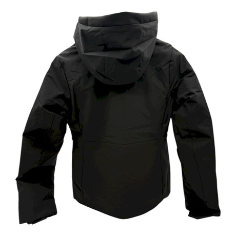 Icepeak Eleele Womens Jacket ski jacket -- Navy 390 colorway front view on model with hood and cuffs