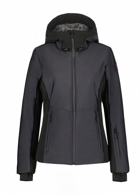 Icepeak Ephrata Womens Jacket 2026 ski jacket -- front view on model showing insulated shell and hood at Willis Ski and