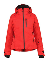 Icepeak Flovilla Womens Jacket 2026 ski jacket -- front view on model showing insulated shell and hood at Willis Ski and