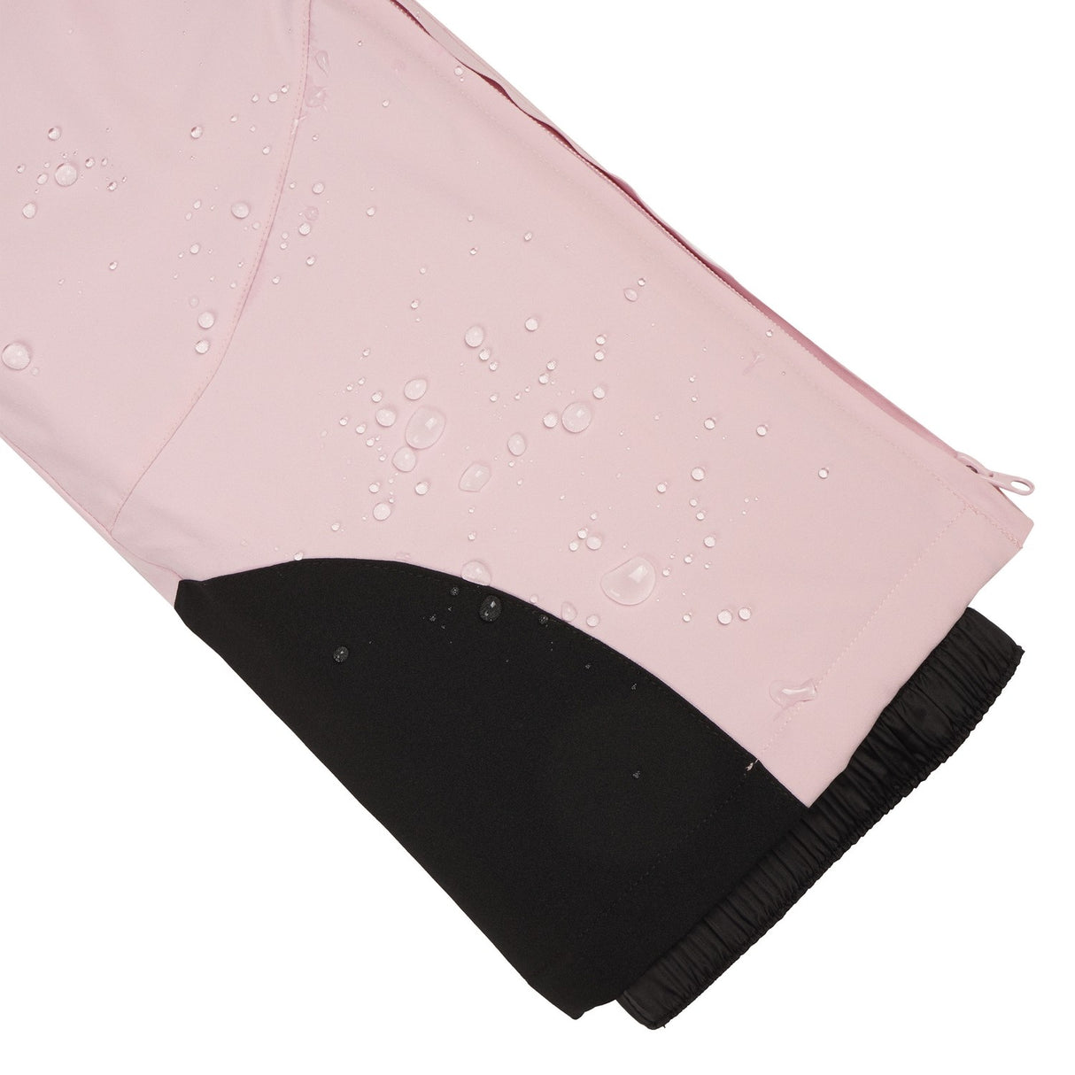 Icepeak Lagos Junior Pant 2026 ski pant -- Light Pink 610 colorway side view showing side zip ventilation