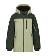 Icepeak Lamar Junior Jacket ski jacket -- front view on model showing insulated shell and hood at Willis Ski and Board