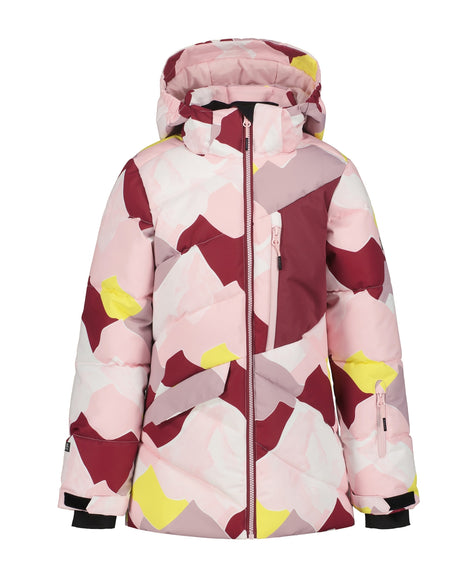 Icepeak Landa Junior Jacket 2026 ski jacket -- front view on model showing insulated shell and hood at Willis Ski and Board