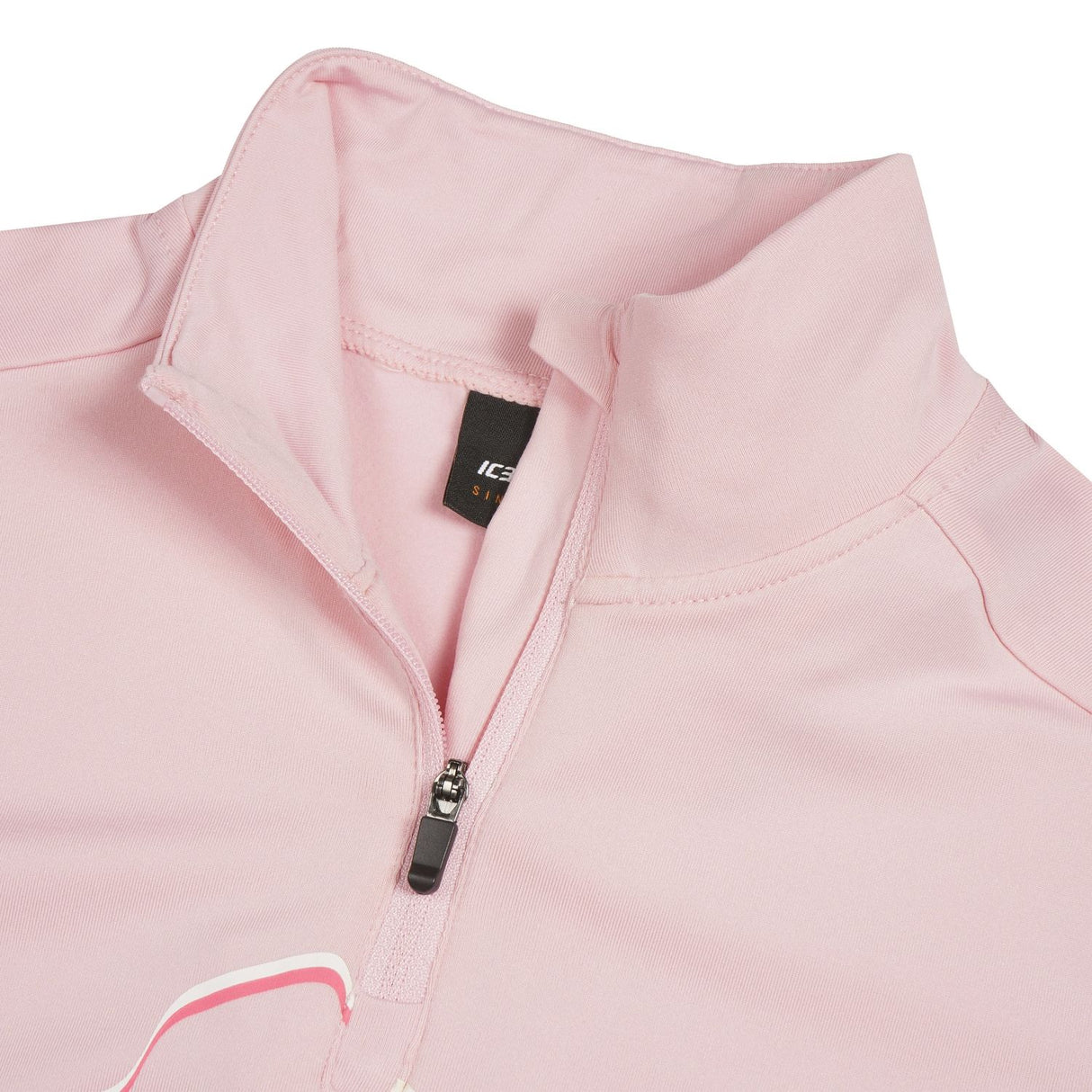 Icepeak Lavonia Junior Fleece 2026 mid layer -- Light Pink 610 colorway front view on model