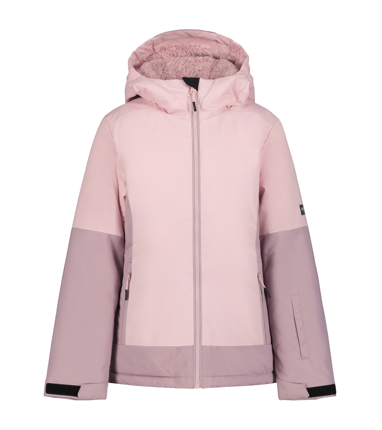 Icepeak Lindley Junior Jacket 2026 ski jacket -- front view on model showing insulated shell and hood at Willis Ski and