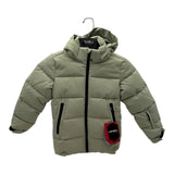 Icepeak Louin Junior Jacket ski jacket -- front view on model showing insulated shell and hood at Willis Ski and Board