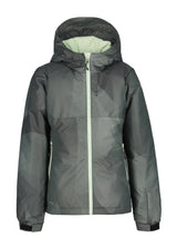 Icepeak Luling Junior Jacket ski jacket -- front view on model showing insulated shell and hood at Willis Ski and Board