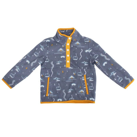 Jack And Sage Lifty Fleece Quarter Zip mid layer -- front view on model showing mid layer insulation